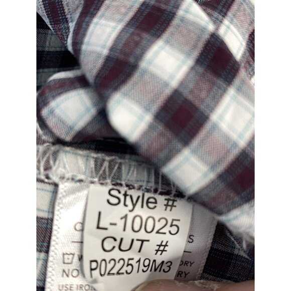 Mizzen + Main Leeward Button Down Shirt Men’s XL Trim Fit Purple Check Gingham - Picture 10 of 16